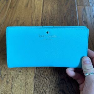 Kate Spade blue bifold wallet